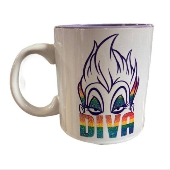 Disney Ursula Diva Mermaid Rainbow Glitter Ariel Mermaid Colorful - Picture 5 of 5